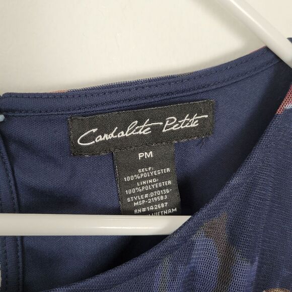 Candalite Petite Medium Floral Dress Purple Blue Dance Formal Fairy Bloomcore - Picture 11 of 11